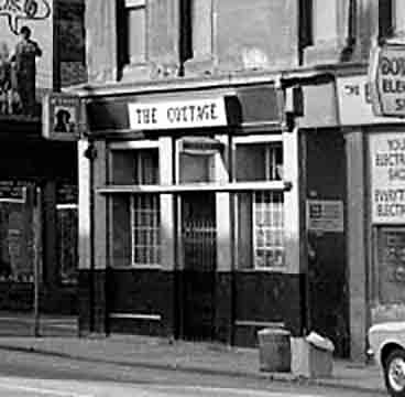 exterior view of the Cottage Bar from Eglinton Street.